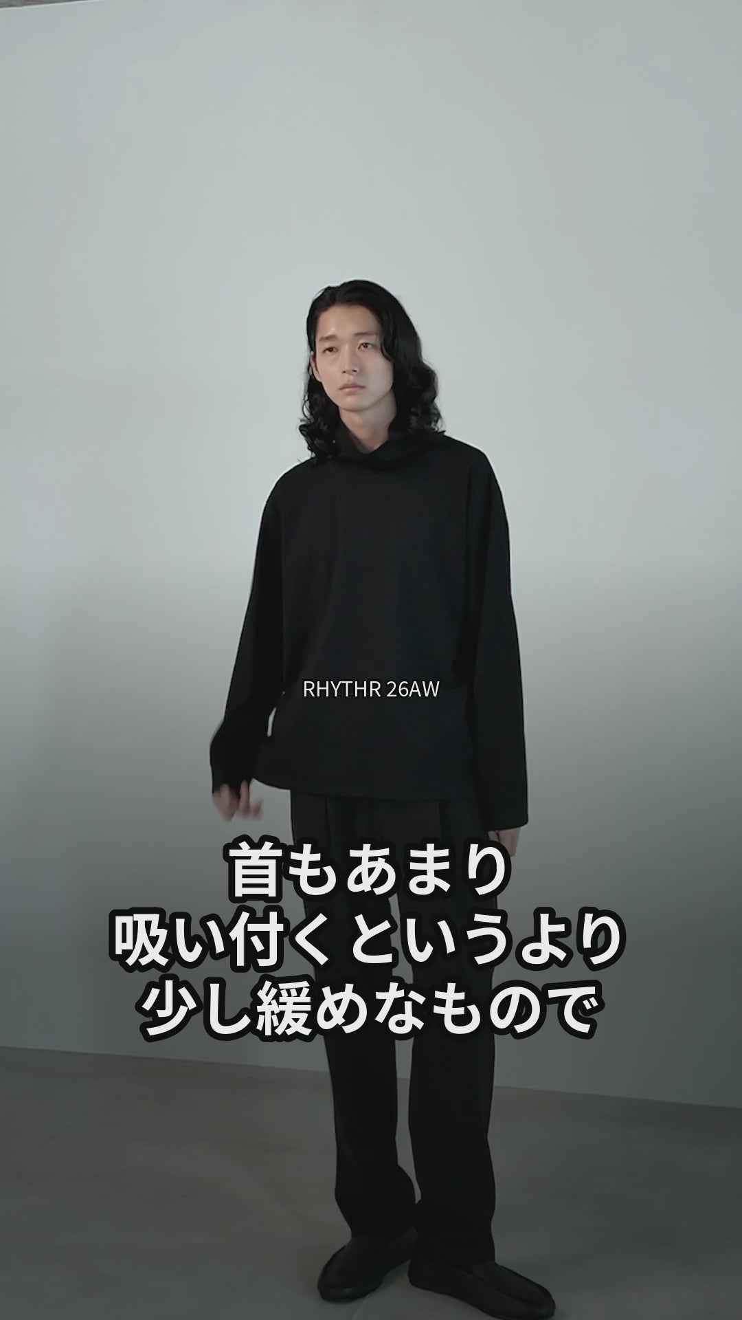 MERCERISED TURTLE NECK L/S TEE 紹介動画（20秒）